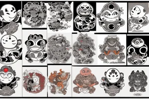 A toad monk tattoo idea