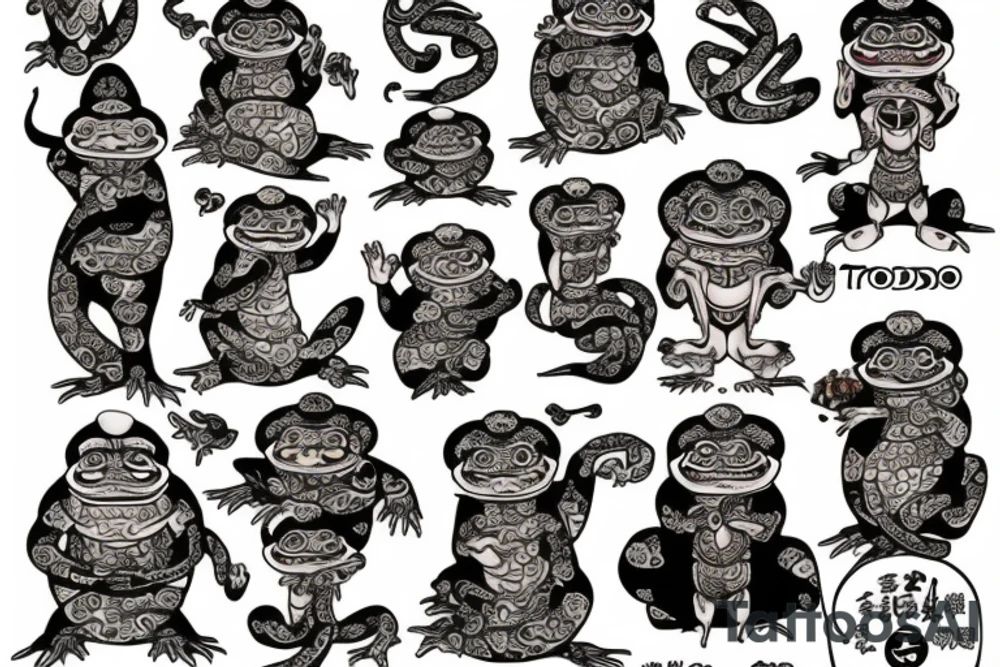 A toad monk tattoo idea
