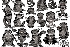 A toad monk tattoo idea