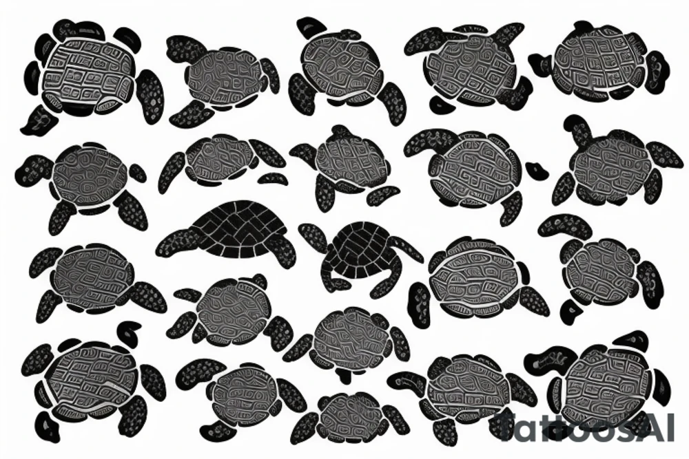 A turtle in traditional japanese robes tattoo idea