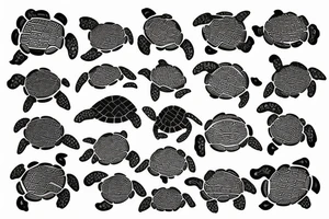 A turtle in traditional japanese robes tattoo idea