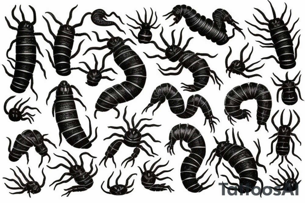 centipedes tattoo idea