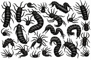 centipedes tattoo idea