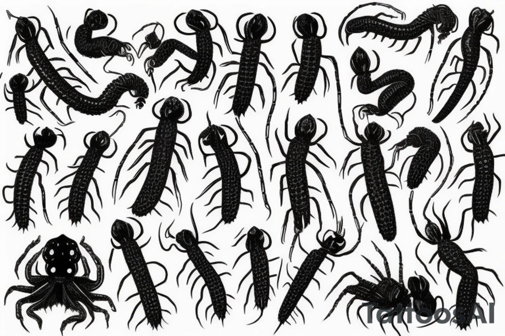 centipedes tattoo idea