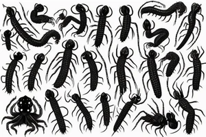 centipedes tattoo idea