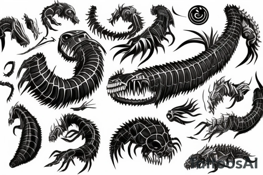 Tokyo ghoul centipede tattoo idea