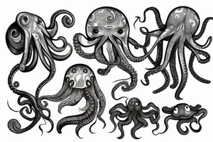 sunshine ocean octopus tattoo idea
