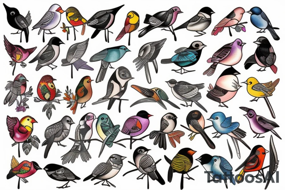 Birds tattoo idea
