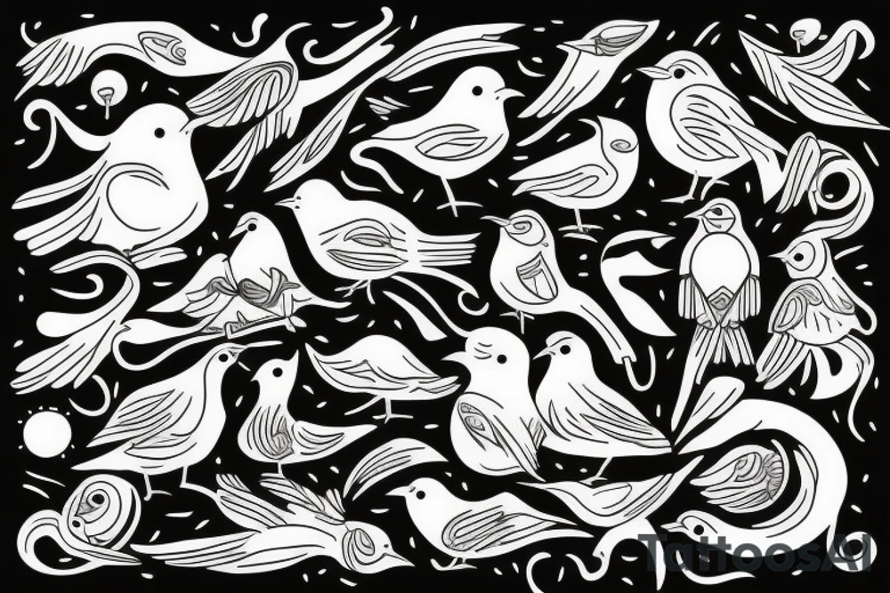 Birds tattoo idea