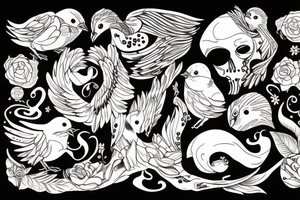 3 chicks tattoo idea