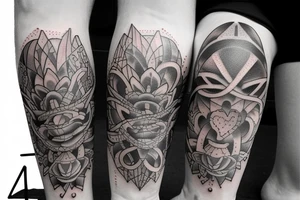 I have a tattoo on my calf and ankel and i want to cover my remaining space tattoo idea