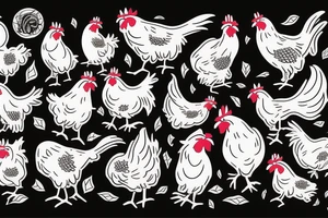 3 chickens tattoo idea
