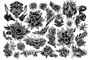 Overlapping tattoo tattoo idea