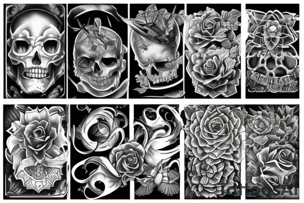 Overlapping tattoo tattoo idea