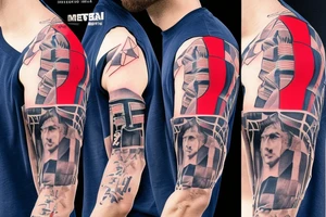 Messi en el.monumento a la bandera con la camiseta de newells tattoo idea