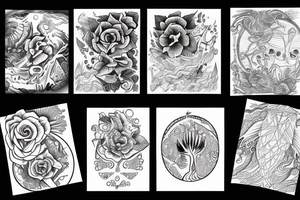 Sunrise over an ocean tattoo idea