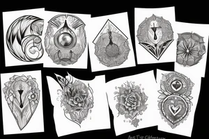 sunrise over left chest tattoo idea
