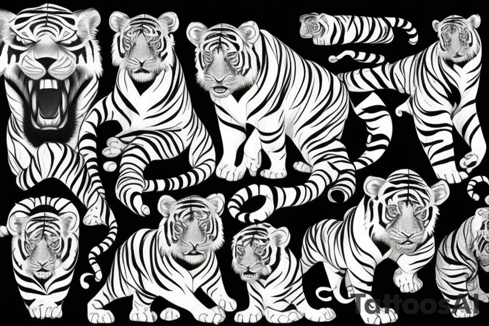 sagitarius 
tiger tattoo idea