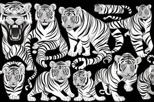 sagitarius 
tiger tattoo idea