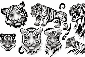 sagitarius 
tiger tattoo idea