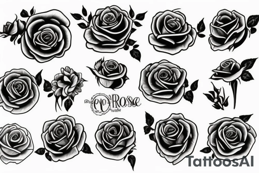 Rose tattoo idea