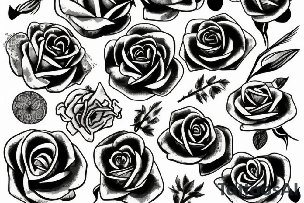 Rose tattoo idea