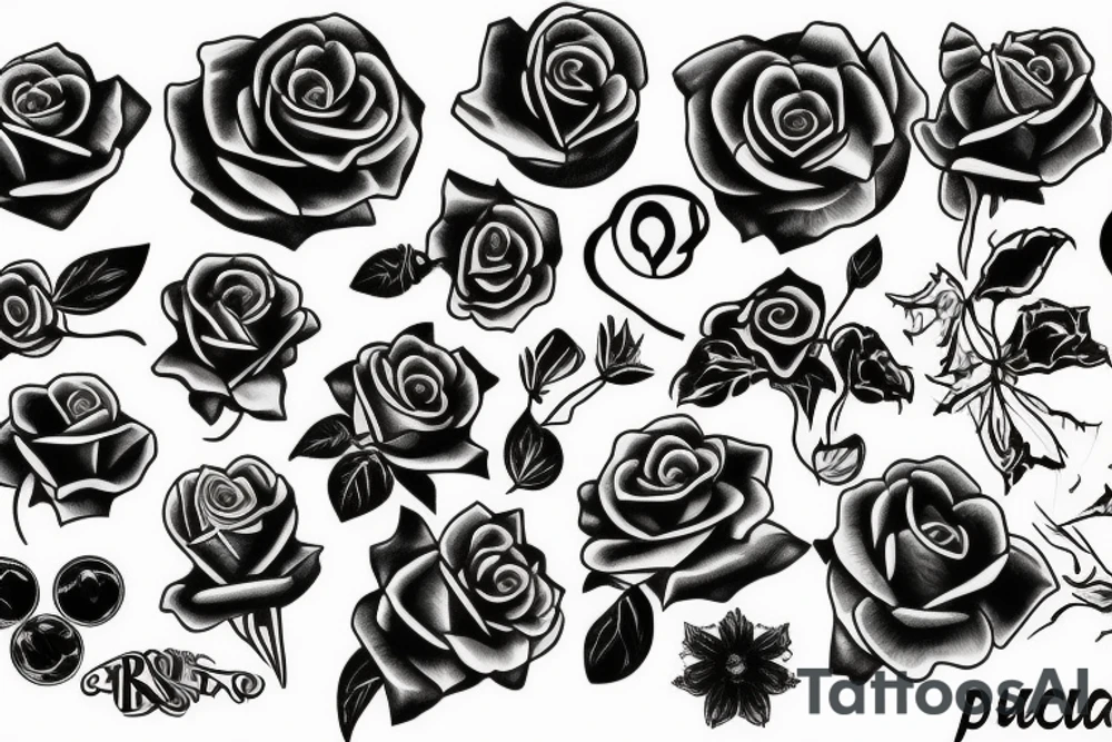 Black Rose tattoo idea