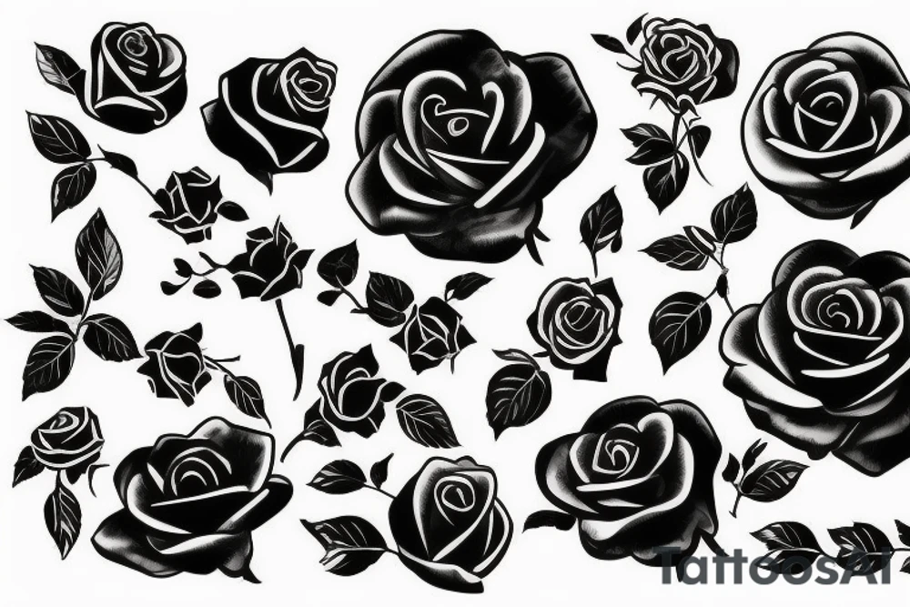 Black Rose tattoo idea