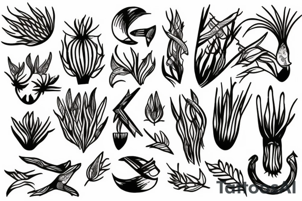 Nature based on 4 sections for dates tattoo idea