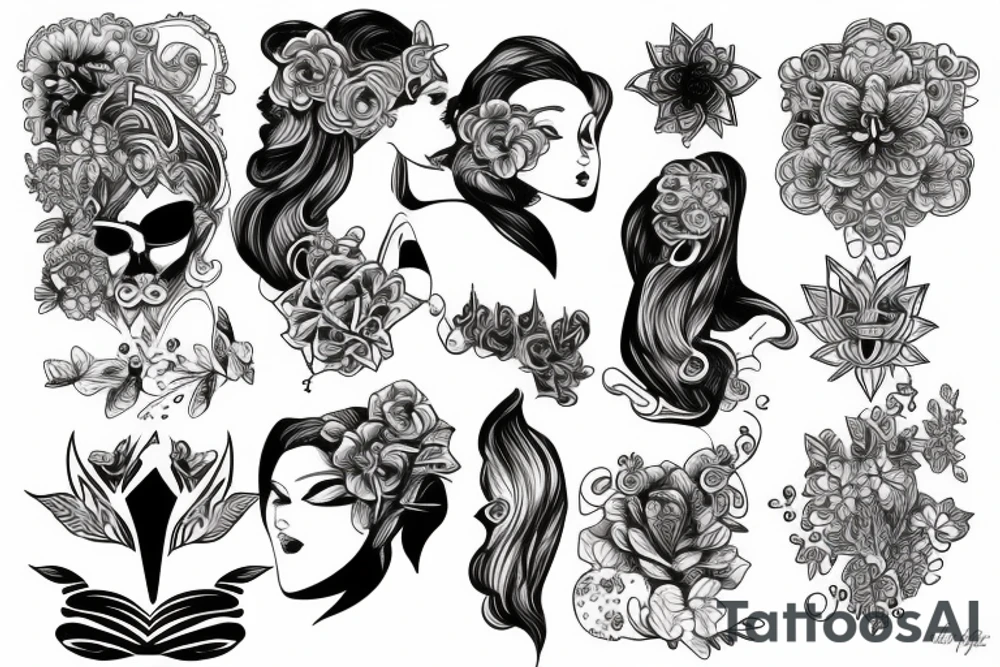 Feminine energy tattoo idea
