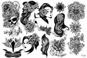 Feminine energy tattoo idea