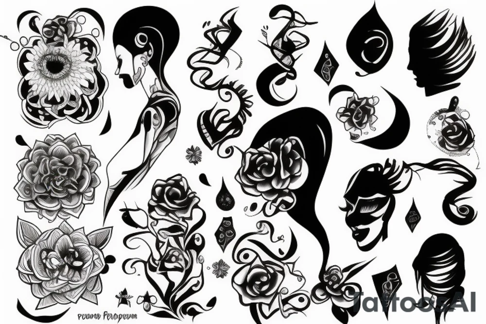 Feminine energy tattoo idea