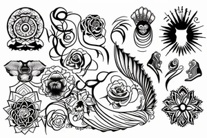 Divine feminine energy tattoo idea