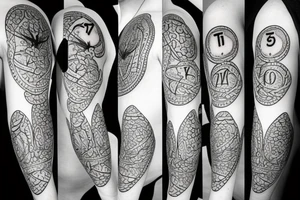 Number 7 with spades tattoo idea
