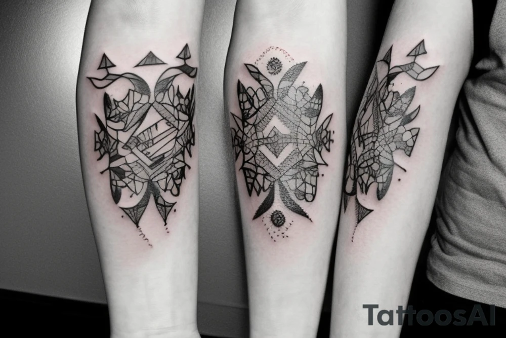 Number 7 with spades tattoo idea