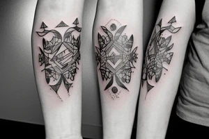 Number 7 with spades tattoo idea