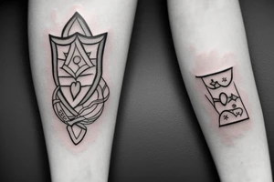Seven with spades tattoo idea