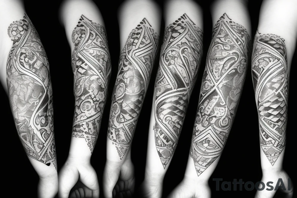 Seven with spades poker tattoo idea