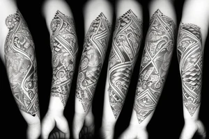Seven with spades poker tattoo idea