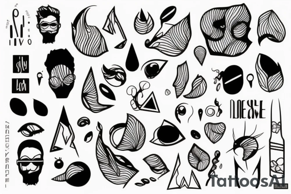 minimalistic line tattoo idea