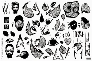 minimalistic line tattoo idea