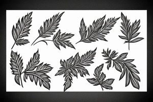 Acanthus leafy Greek tattoo idea