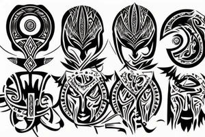 Tribal but modern armband tattoo idea