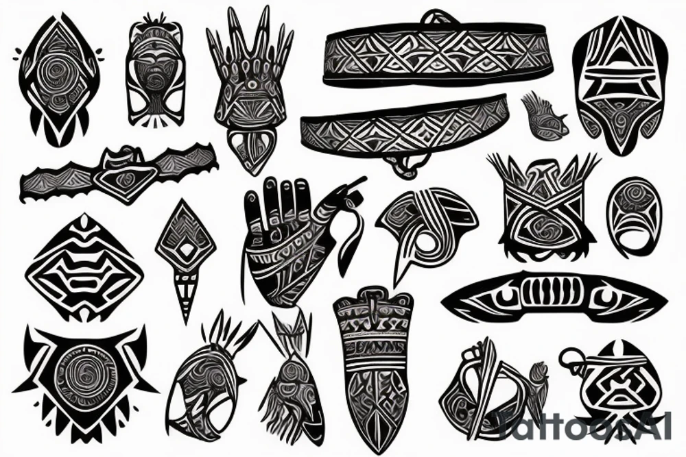 Tribal arm band tattoo idea