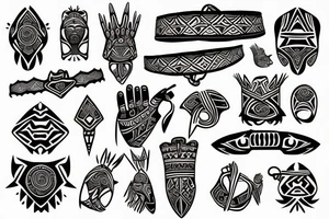 Tribal arm band tattoo idea