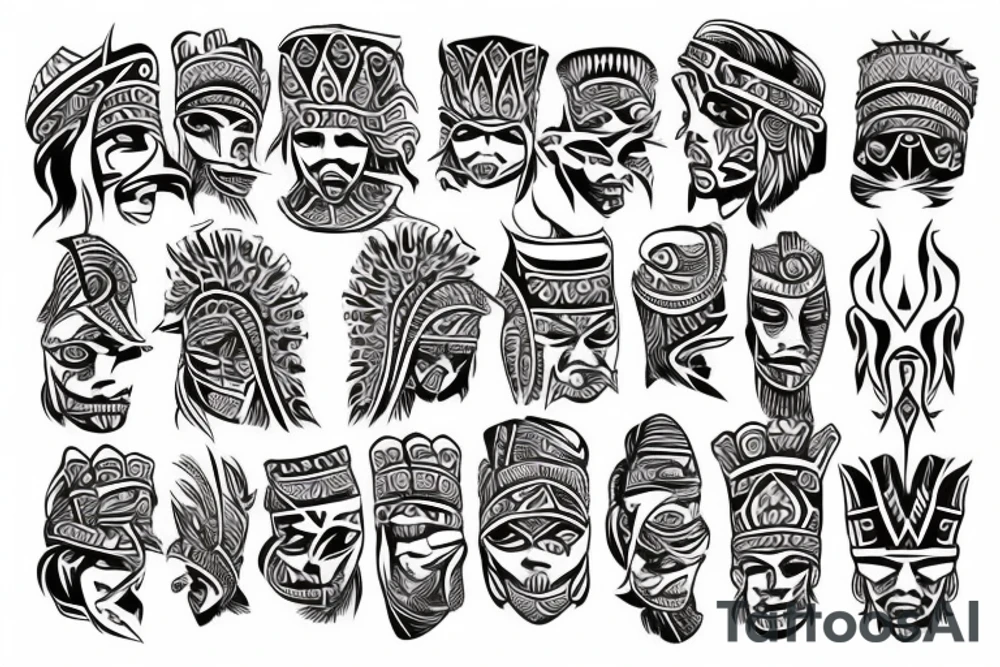 Tribal arm band tattoo idea
