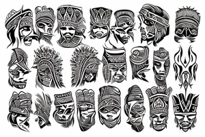 Tribal arm band tattoo idea
