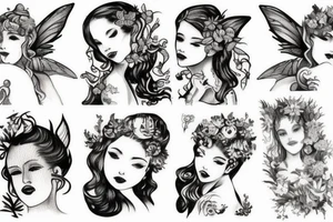 Delicate fairy wiy tattoo idea