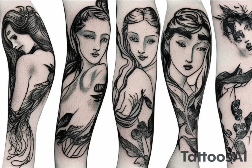 Delicate fairy wiy tattoo idea