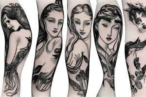 Delicate fairy wiy tattoo idea